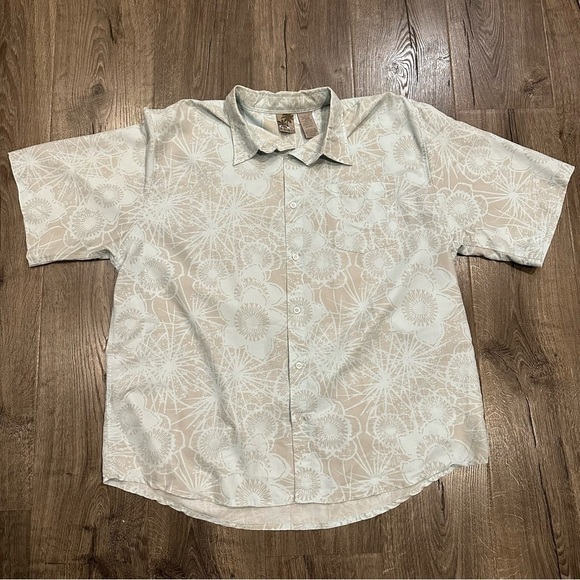 Ocean Pacific Shirt Men’s XXL Blue Floral Button Front Vintage Hawaiian Camp OP - Picture 2 of 9